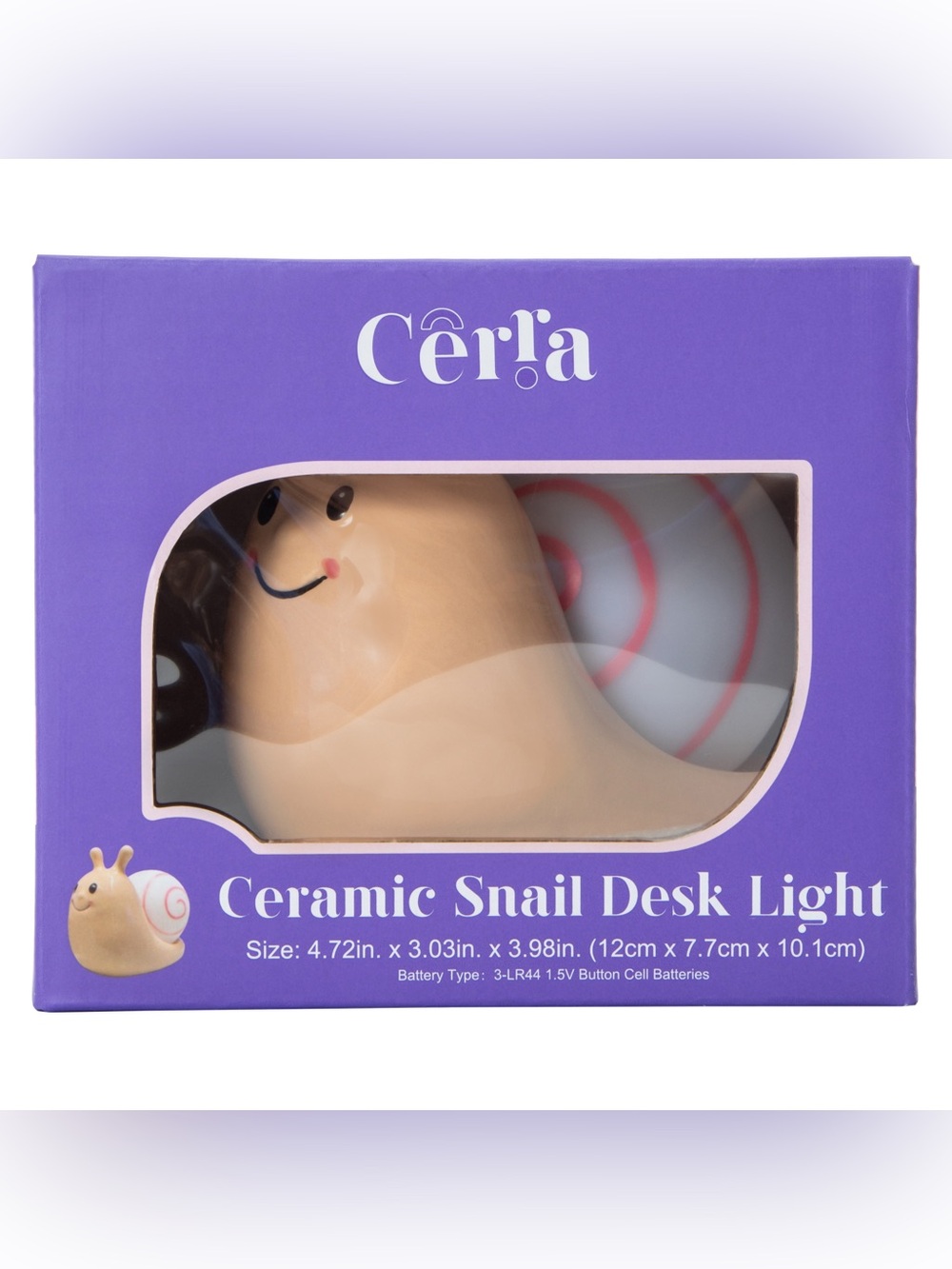 Cerra Ceramic Snail LED Desk Light